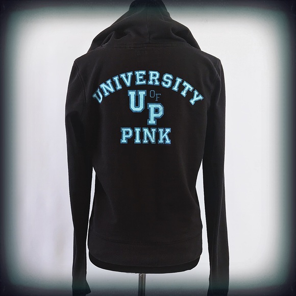 PINK Victoria's Secret Tops - Victoria’s Secret University of PINK Black Hoodie